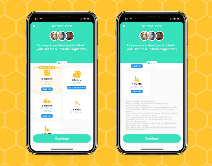how to work bumble app