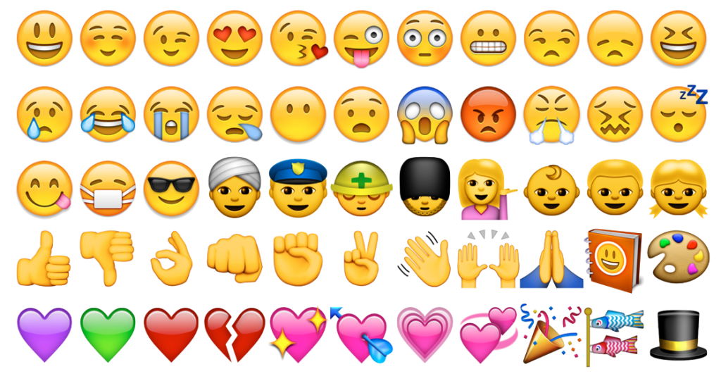 Emoji tinder conversation