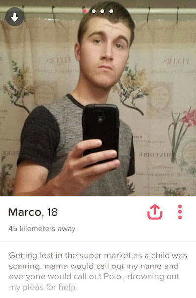 Funny tinder bio - Marco