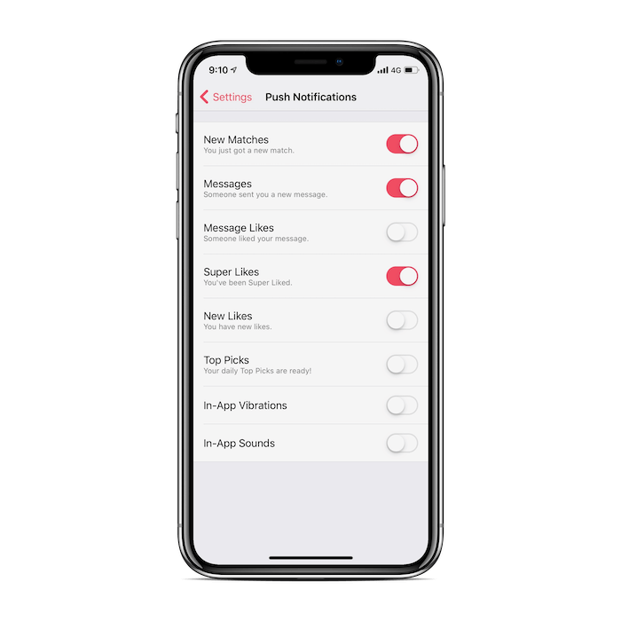 Tinder Notifications iOS 13 - Mix And Match