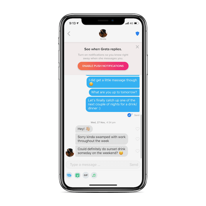 Tinder Notifications iOS 13 - Enable Push Notifications From Tinder Conversation