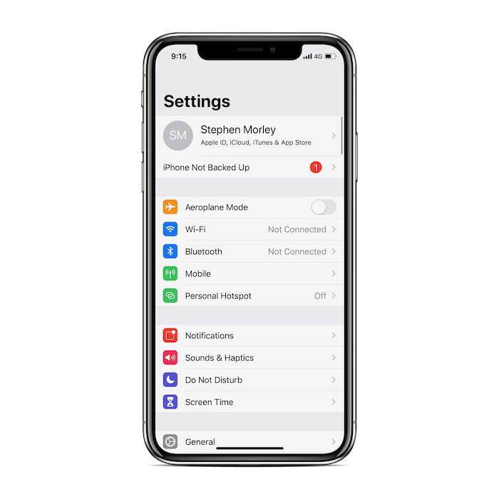 Tinder Notifications iOS 13 - Phone Settings