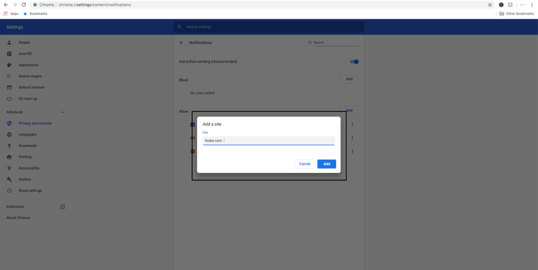 Tinder Notifications For Chrome How To Turn On And Off (With Photos)