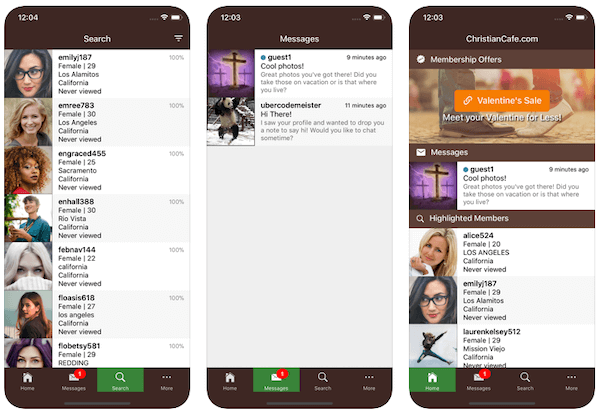 Best Dating Apps For Relationships - Christian Cafe app screenshots