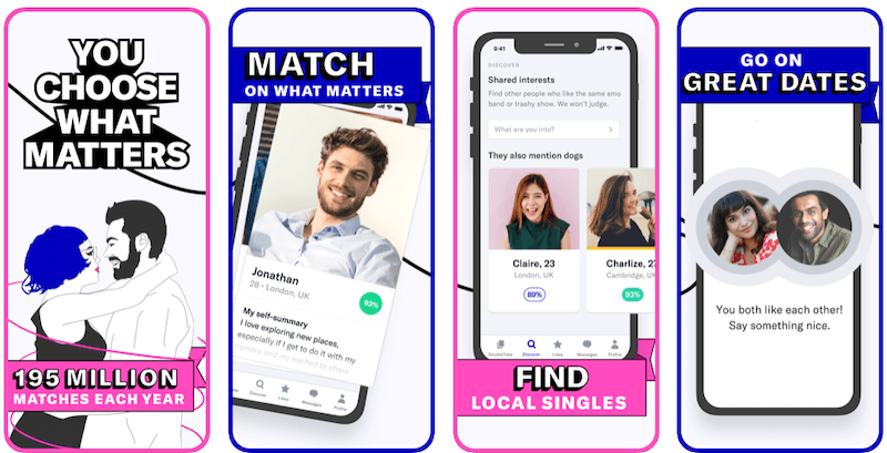 Best Dating Apps For Relationships - OkCupid app screenshots