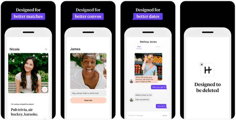 Best Dating Apps 2020 - Hinge Screens