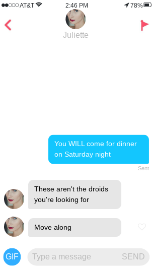 How To Get A Date On Tinder - Jedi Mind Trick