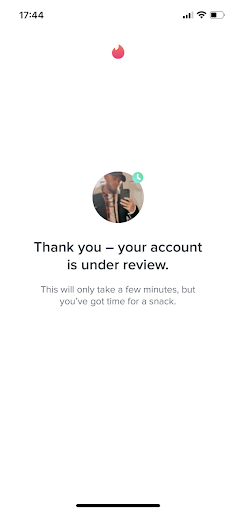 Tinder Deleted My Account - account under review