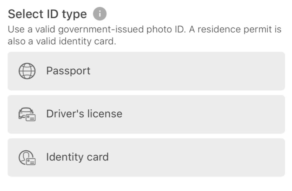 Tinder Age Verify ID's Accepted