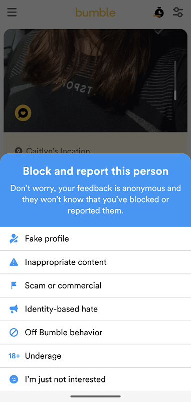 Can You Stop Someone From Seeing You On Bumble - Blocking on Bumble