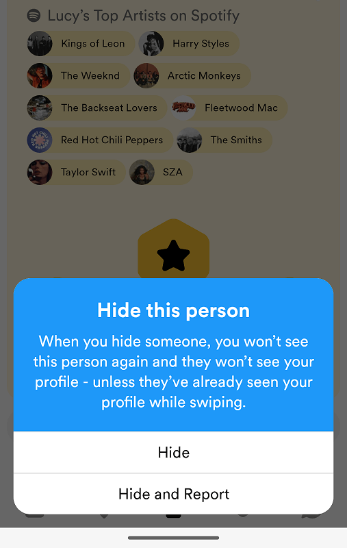 Can You Stop Someone From Seeing You On Bumble - Hide this person