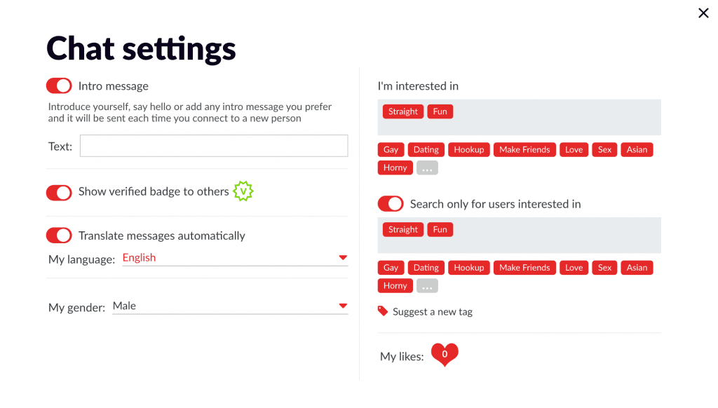 What is Flingster - Chat Settings
