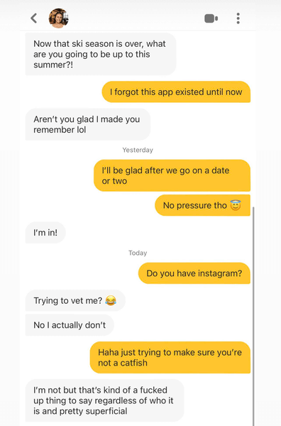 Can You Get Banned From Bumble - catfishing