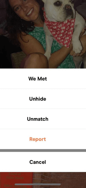 Is Reporting on Hinge Anonymous - Hinge unmatch option