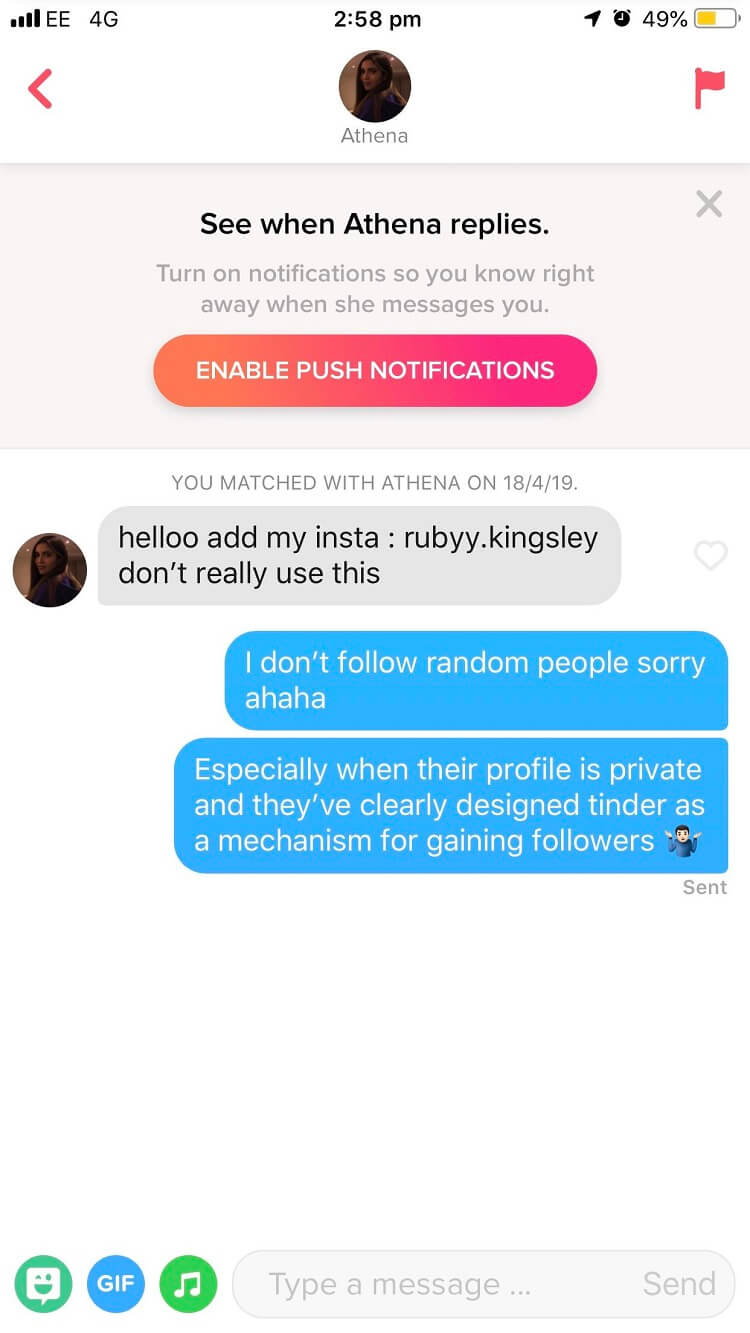 How to connect instagram to tinder