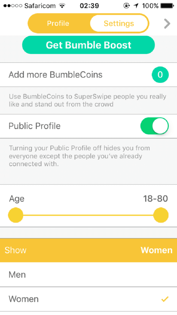 Why Is My Age Wrong On Bumble - age and distance