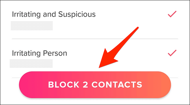 Can You Go Invisible On Tinder - block 2 contacts