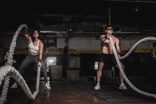 17 Fun Workouts for Couples - couple crossfit training
