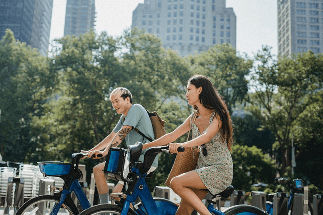 17 Fun Workouts for Couples - fun biking couple