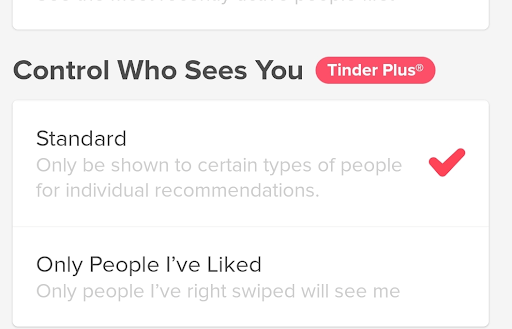 Can You Stop Someone From Seeing You On Tinder - tinder plus feature