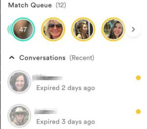 what does match queue mean on bumble
