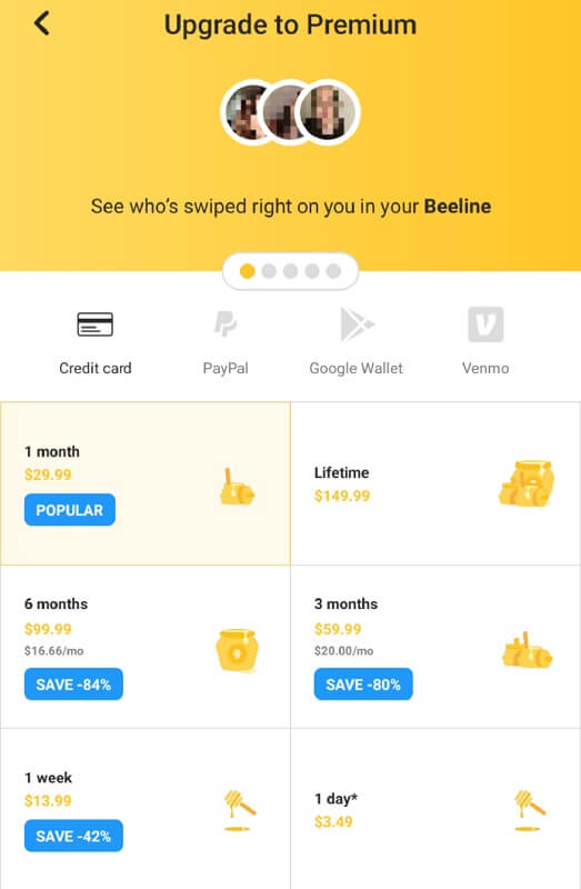 How Does The Beeline Work On Bumble - Upgrade to Premium