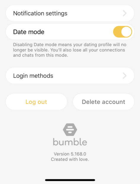 Bumble Deleted My Account - delete bumble