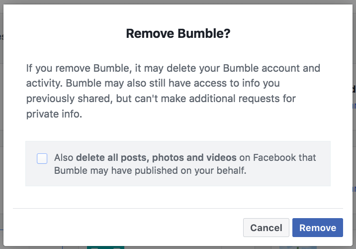 Bumble Deleted My Account - remove bumble app permission