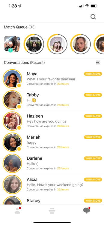 What Does It Mean If A Conversation Disappears On Bumble - recent conversations