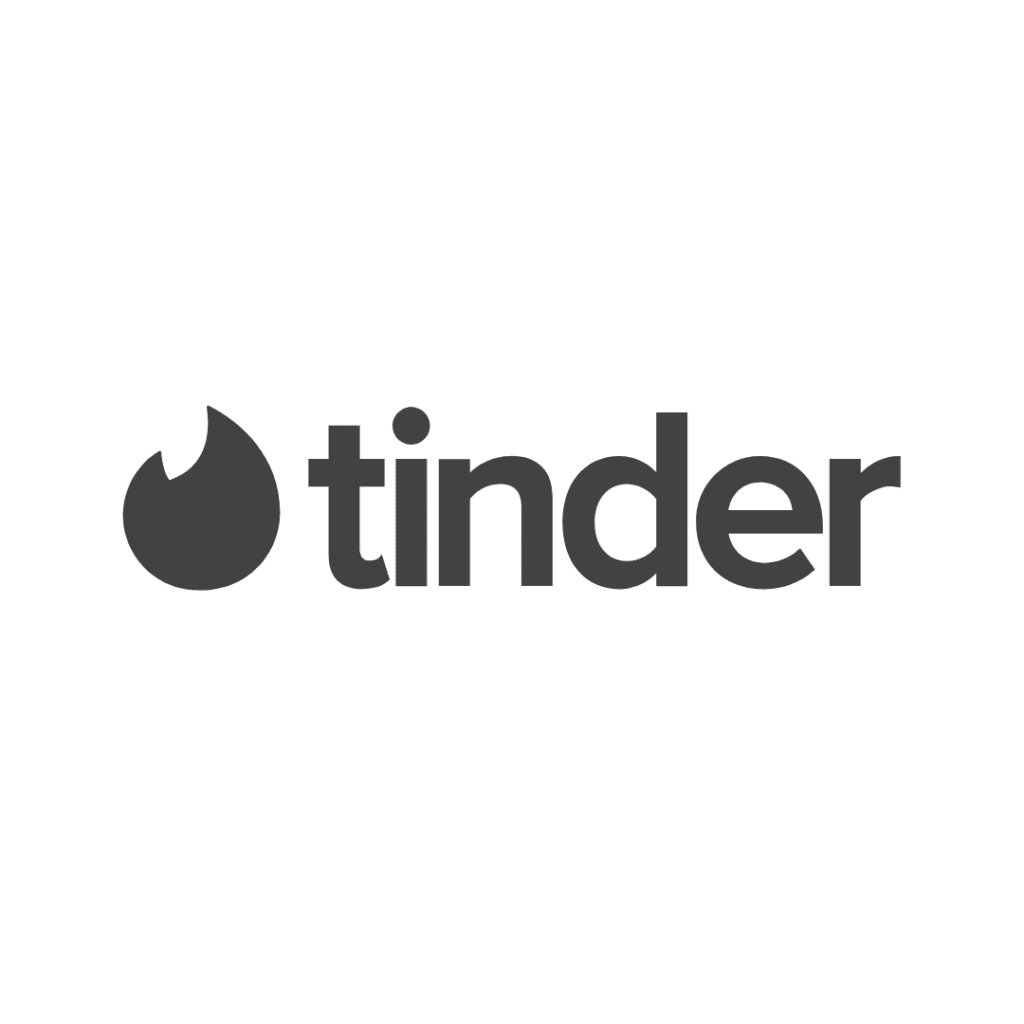 tinder logo black